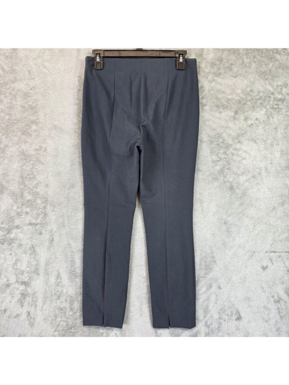 Vince Bobbi Pants Womens M Gray Knit Slim Ankle Side Zip Stretch Work Office - Picture 2 of 13
